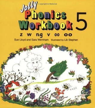 Jolly Phonics Workbook 5 in Precursive Letters (British English Edition)
