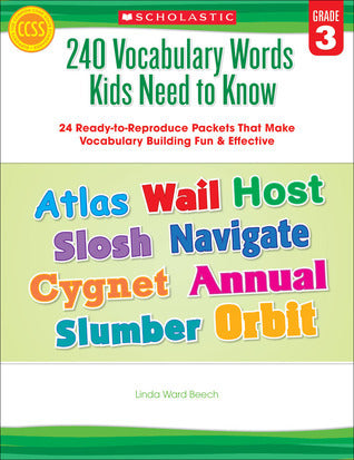 240 Vocabulary Words Kids Need to Know Grade 3
