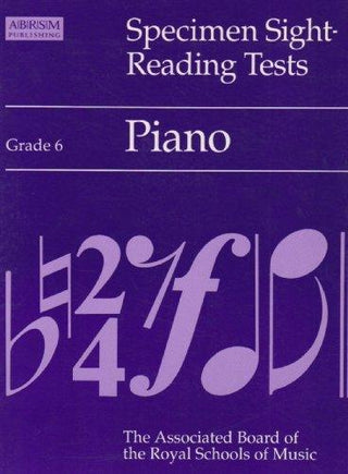 Specimen Sight-reading Tests: Grade 6 : Piano - Thryft