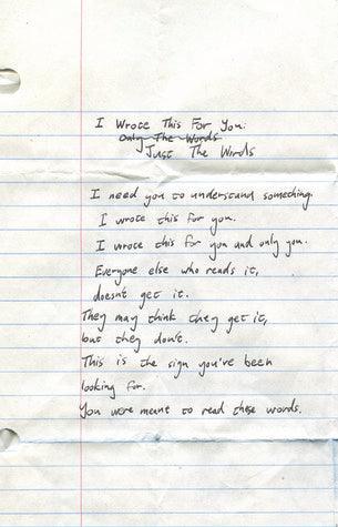I Wrote This For You: Just the Words - Thryft