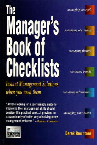 The Manager's Book Of Checklists - A Practical Guide To Improving Your Managerial Skills - Thryft