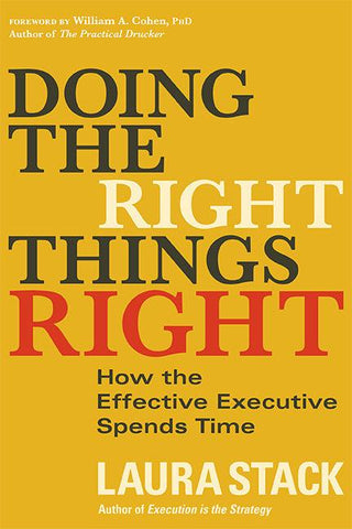 Doing the Right Things Right					How the Effective Executive Spends Time - Thryft