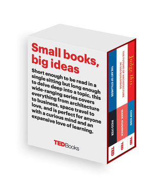 Ted Books Box Set: The Creative Mind - The Art of Stillness, The Future of Architecture, and Judge This