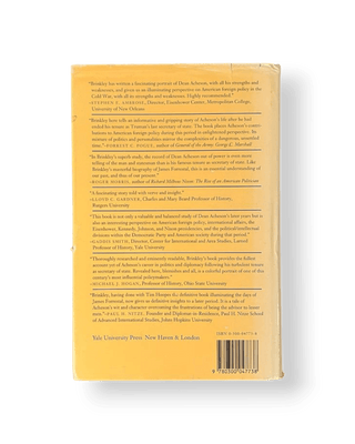 Dean Acheson: The Cold War Years 1953-71 (Signed Copy) - Thryft