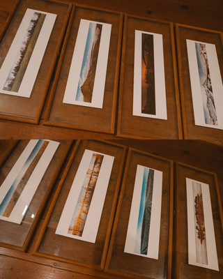 Set of 10 Framed Panoramic Photo Prints
