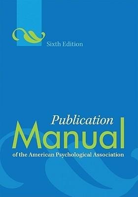 Publication Manual of the American Psychological Association - Thryft