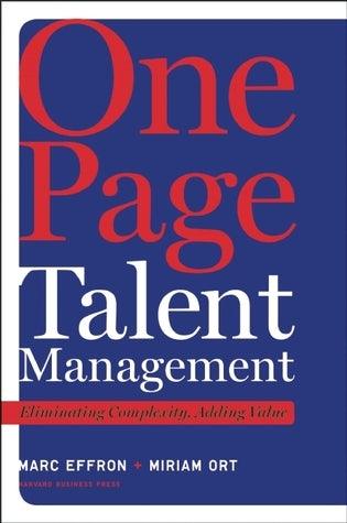 One Page Talent Management: Eliminating Complexity, Adding Value - Thryft