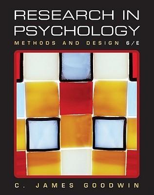 Research In Psychology : Methods and Design - Thryft