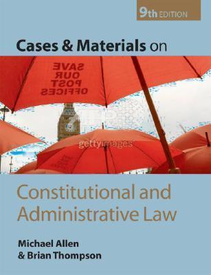 Cases And Materials On Constitutional And Administrative Law - Thryft