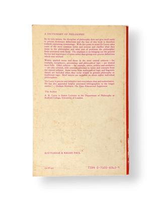 A Dictionary of Philosophy - Thryft