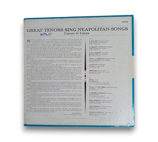 Great Tenors Sing Neapolitan Songs
