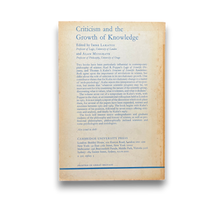 Criticism and the Growth of Knowledge