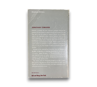 Jonathan Edwards: Representative Selections, with Introduction, Bibliography, and Notes