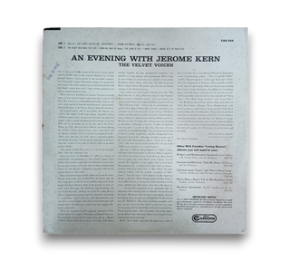 An Evening With Jerome Kern