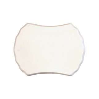 Blue and White Floral Rectangular Plate