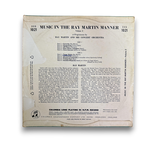 Music In The Ray Martin Manner Volume 2