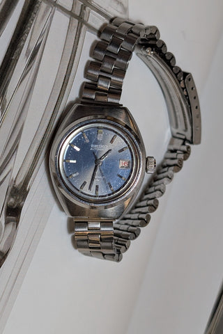 Vintage Seiko Automatic Silver-Tone Round Bracelet Watch #2