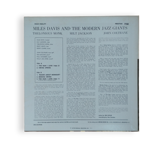 Miles Davis And The Modern Jazz Giants