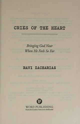 Cries of the Heart: Finding the God Who Heals Your Pain