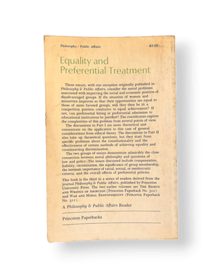 Equality and Preferential Treatment - Thryft